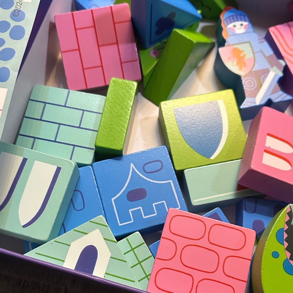 Crocodile Creek Wood Building Blocks Set - Multicolor - Picture 6 of 6